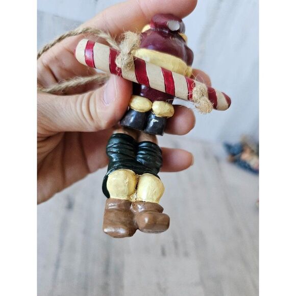 BP? 2001 Santa Candy Cane swing elf ornament Xmas tree - Picture 6 of 8